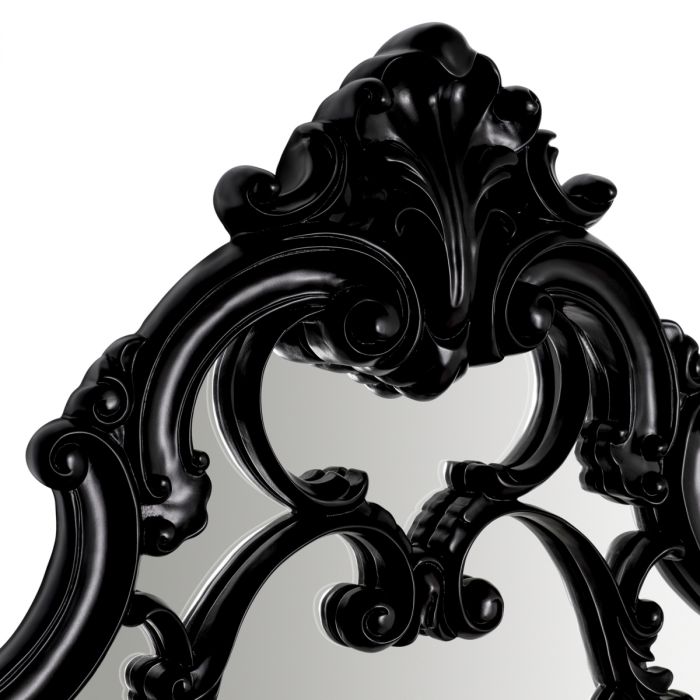 Mirror Chippendale Black