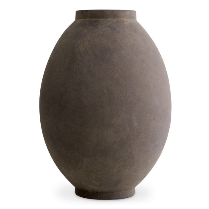 Vase Moon Jar Taupe L