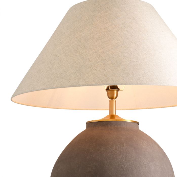 Table Lamp Moon Jar Taupe