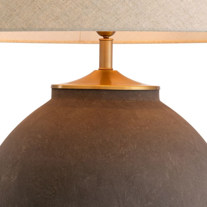 Table Lamp Moon Jar Taupe