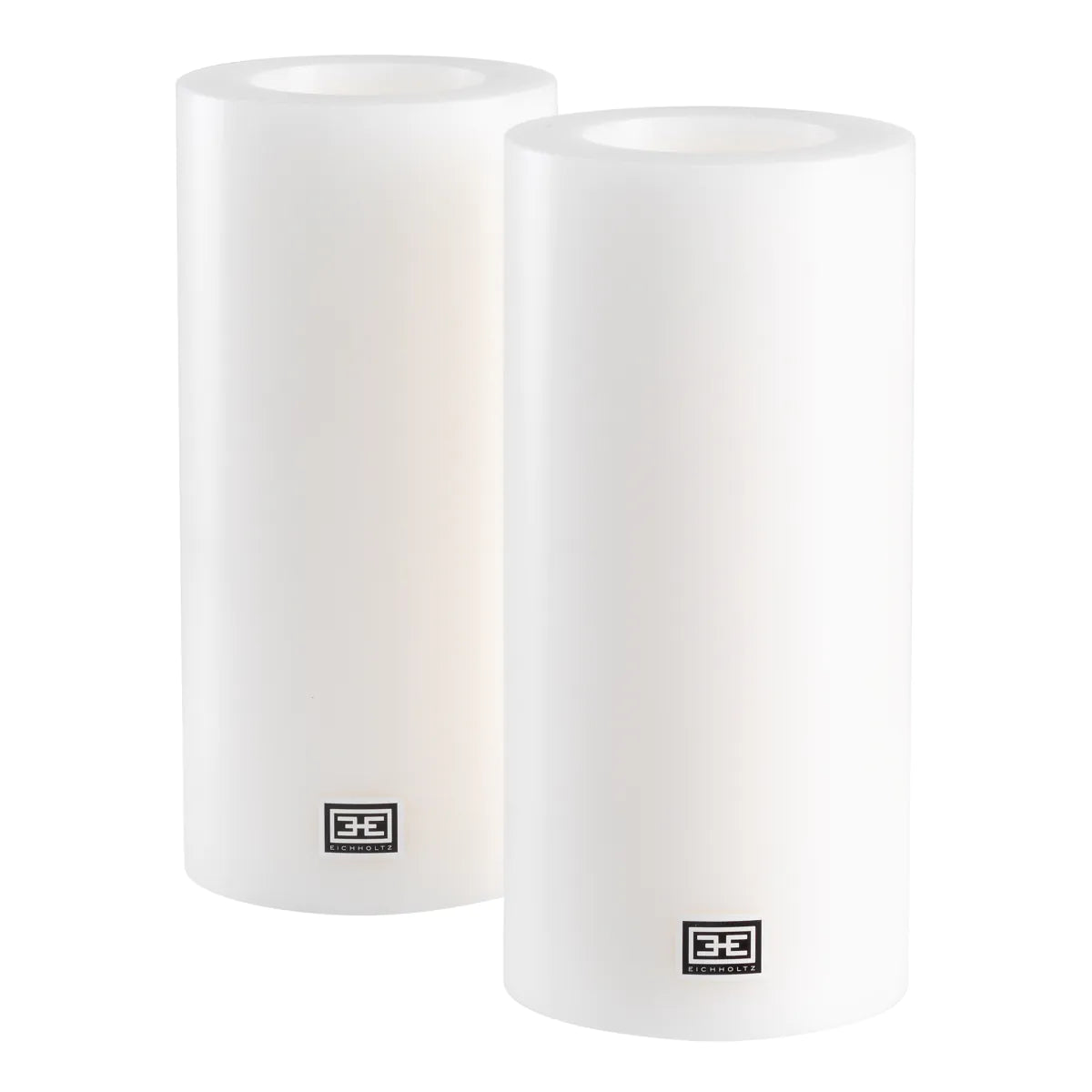 Artificial Candle ø 10 x H. 21 cm set of 2