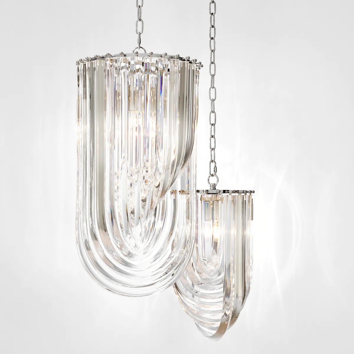 Chandelier Murano 14" dia x 25.5