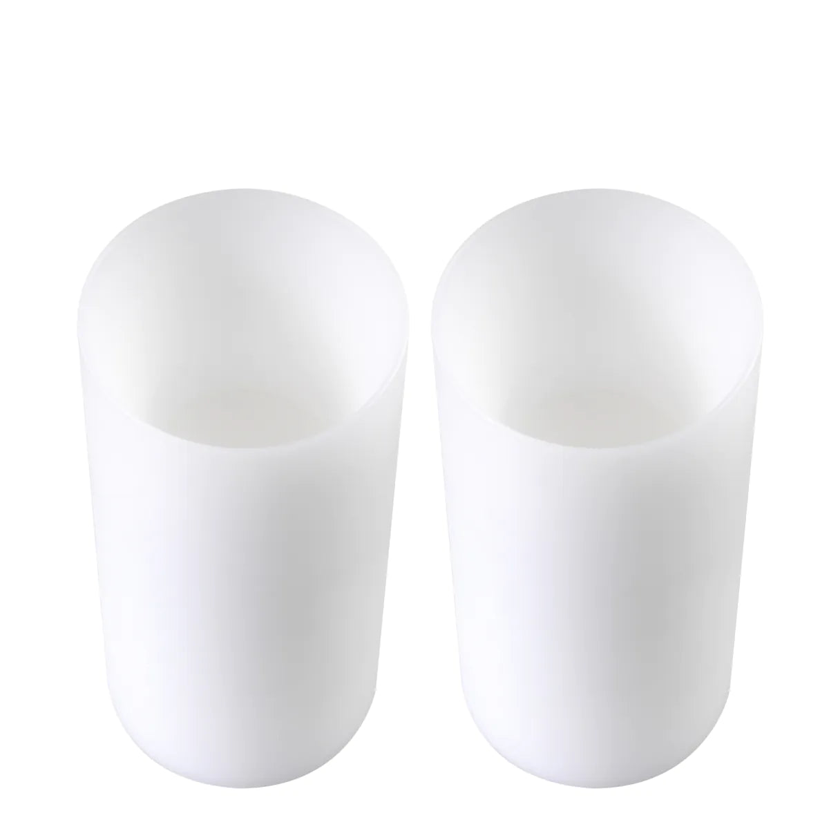 Artificial Candle deep ø 10 x H. 21 cm set of 2