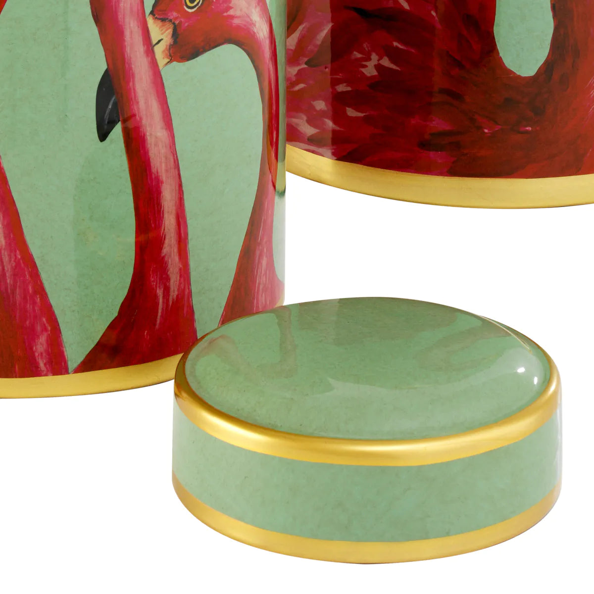 Jar Flamingo set of 2