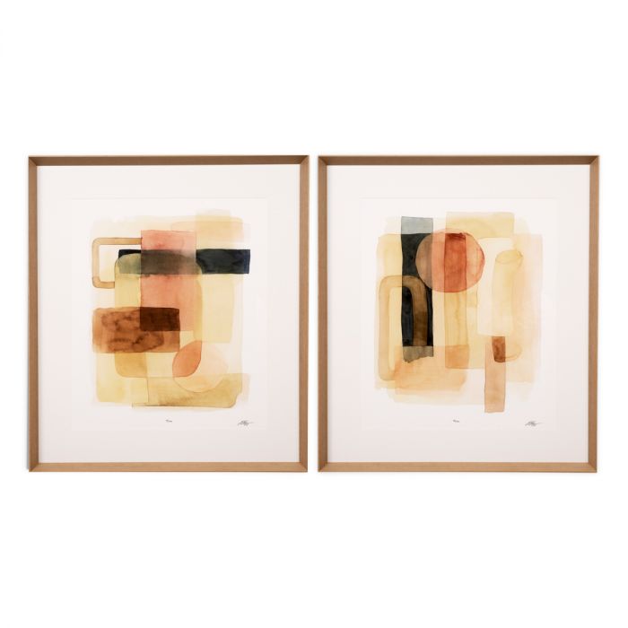 Print Sand Shaped by Grace Popp (Set of 2)