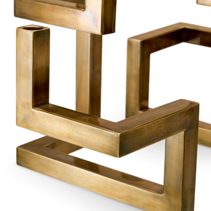 Candle Holder Skyline Brass