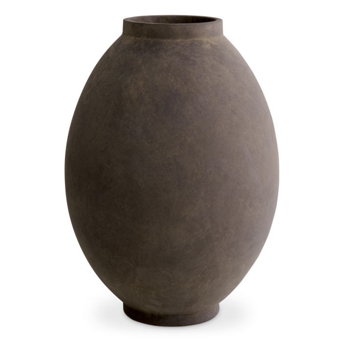 Vase Moon Jar Taupe L