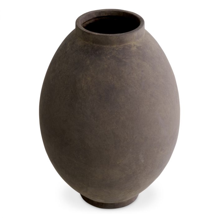 Vase Moon Jar Taupe L