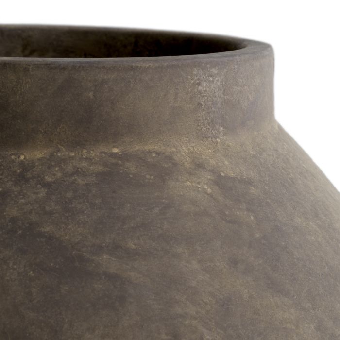 Vase Moon Jar Taupe L