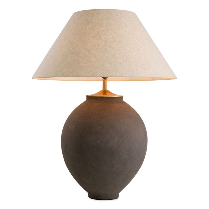 Table Lamp Moon Jar Taupe