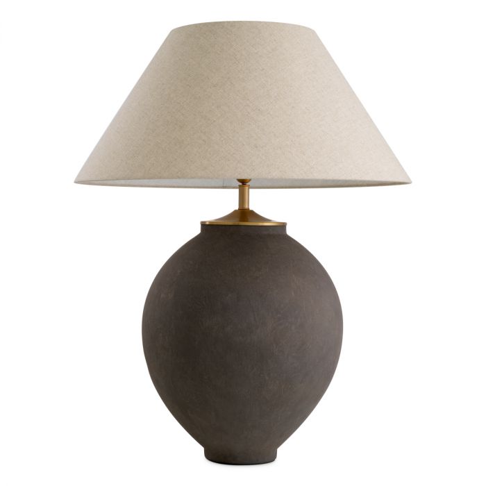 Table Lamp Moon Jar Taupe