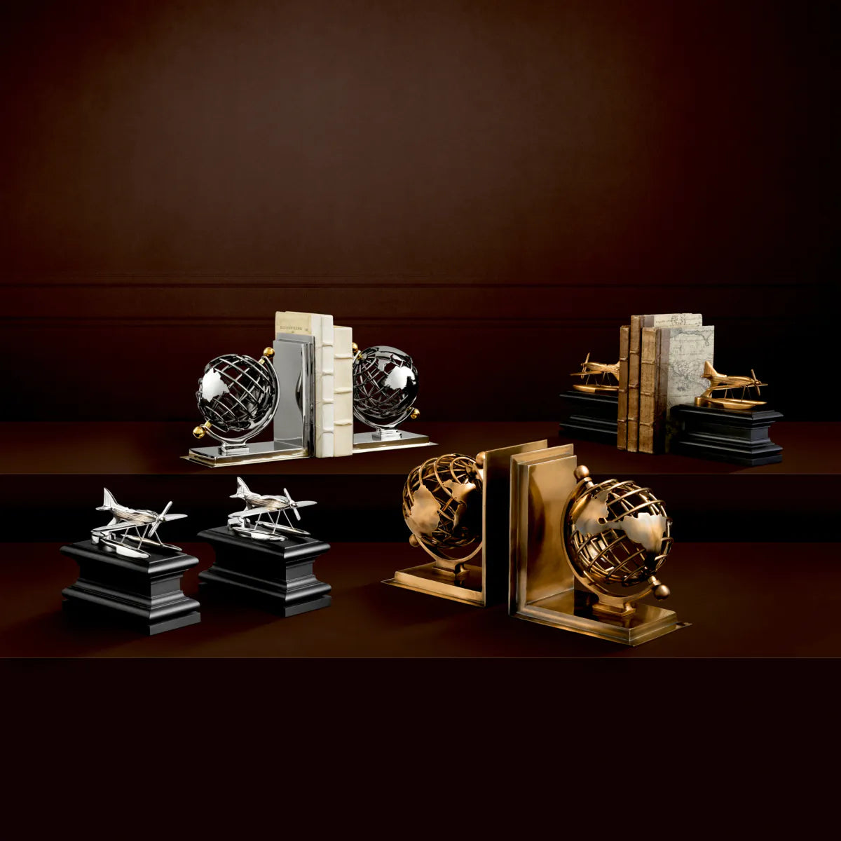 Bookend Globe set of 2