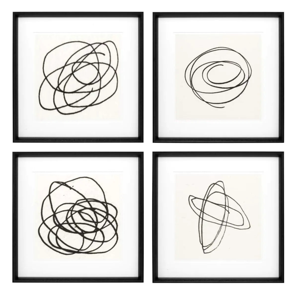 Prints Black & White Collection II set of 4