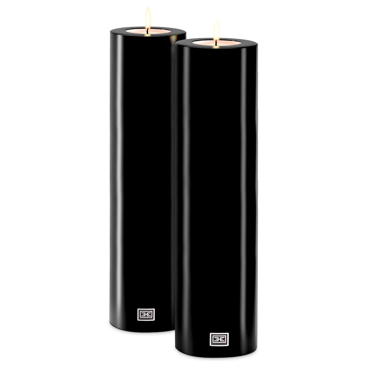 Artificial Candle ø 12 x H. 45 cm set of 2