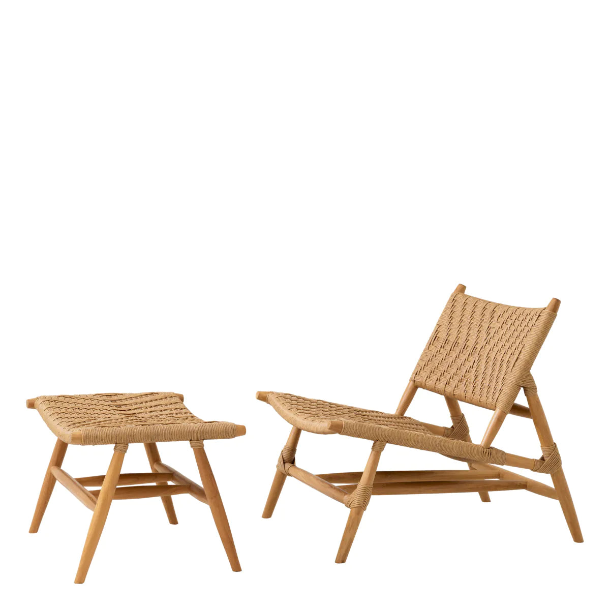 Outdoor Chair and Foot Stool Laroc