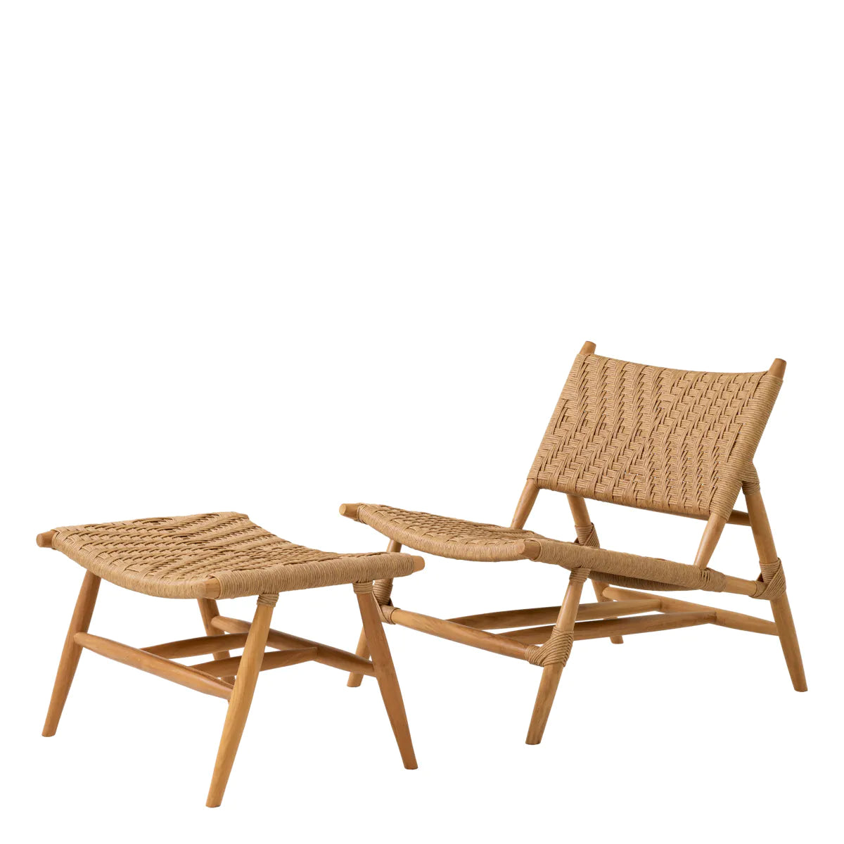 Outdoor Chair and Foot Stool Laroc